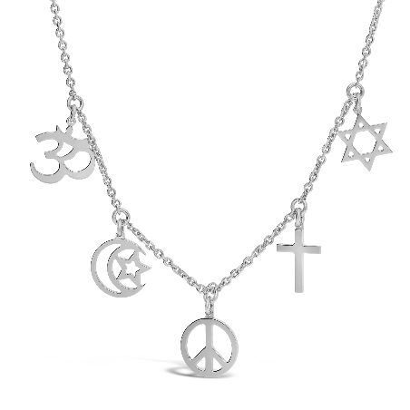 RELIGIONS RHODIUM-PLATED SILVER