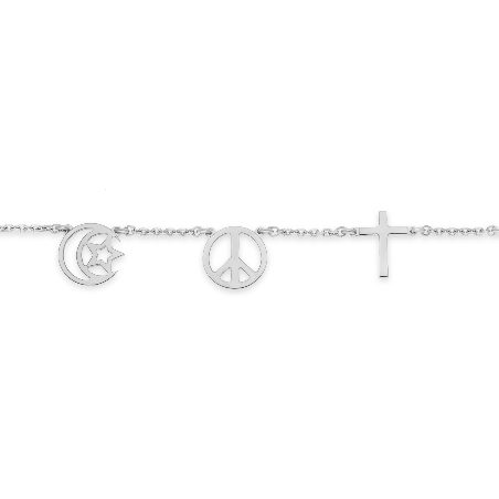 RHODIUM-PLATED SILVER RELIGIONS